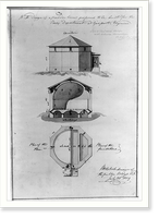 Powder magazine for the Navy Department, Gosport Navy Yard, Portsmouth, Virginia. Elevation, section, plan - 2, Historic Reproduction