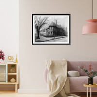 Historic Framed Print, [Whittemore House, Washington, D.C.- exterior showing corner],  17-7/8" x 21-7/8"