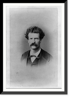 Historic Framed Print, [Samuel Langhorne Clemens, aka Mark Twain, head-and-shoulders portrait, facing front].Abdullah Fr&egrave;res Phot.,  17-7/8" x 21-7/8"