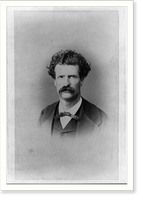 Historic Framed Print, [Samuel Langhorne Clemens, aka Mark Twain, head-and-shoulders portrait, facing front].Abdullah Fr&egrave;res Phot.,  17-7/8" x 21-7/8"
