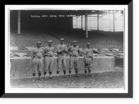 Rube Foster, Carl Mays, Ernie Shore, Babe Ruth, Dutch Leonard, Boston AL, 10/7/1915 (baseball), Antique Poster