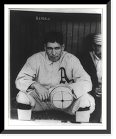 Charles Albert (Chief) Bender, of the Philadelphia Athletics baseball team, three-quarter length portrait, seated, facing forward, Antique Wall Art