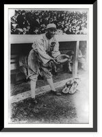 Historic Framed Print, [Joe Jackson, pretending to be a catcher, Chicago AL (baseball)],  17-7/8" x 21-7/8"