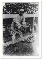 Historic Framed Print, [Joe Jackson, pretending to be a catcher, Chicago AL (baseball)],  17-7/8" x 21-7/8"