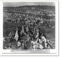 Worked-out Placer Mines. Springfield - Near Columbia - Tuolumne County, Vintage Wall Art