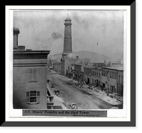Miner's Foundry and the Shot Tower, First Street, San Francisco, Historic Print