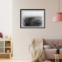 Historic Framed Print, Wylie Mills, Chester, S.C. and settlement of houses. No schools for all these people. Location: Chester, South Carolina.,  17-7/8" x 21-7/8"