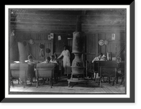 Colored School at Anthoston. Census 27, enrollment 12, attendance 7. Teacher expects 19 to be enrolled after work is over. Tobacco keeps them out and they are short of hands." Antique Wall Art Prin
