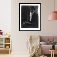 Historic Framed Print, [Man holding a Bible],  17-7/8" x 21-7/8"