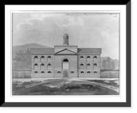 Historic Framed Print, [Armory (U.S. Arsenal"),  Pittsburgh,  Pennsylvania. Front elevation]",  17-7/8" x 21-7/8"