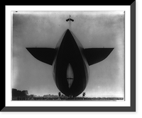 Graf Zeppelin landing at the London Air Park with several passengers Classic, Vintage Print