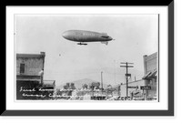 Historic Framed Print, First Army dirigible to cross continent 1922,  17-7/8" x 21-7/8"