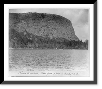 Historic Framed Print, Kineo Mountain, taken from a boat in middle of cove,  17-7/8" x 21-7/8"