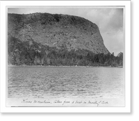 Historic Framed Print, Kineo Mountain, taken from a boat in middle of cove,  17-7/8" x 21-7/8"