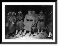 Japanese soldiers landed at Chemulpo after naval battle, waiting on a beach to entrain to Seoul, Antique Poster