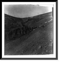 Historic Framed Print, [Russians advancing to take the place of fallen comrades in the outer forts - Port Arthur],  17-7/8" x 21-7/8"