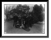 Russian Minister Pavlov and Mrs. Pavlov on Legation grounds at Seoul, Historic Reproduction