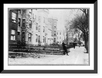 Red light resorts on Ohio Avenue near 14th St. and young messenger who was showing me around. (See label #2940). Location: Washington (D.C.), District of Columbia, Historic Print