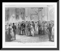 The President's levee at the White House, Washington, D.C. March 4, 1853, Antique Print