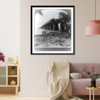 Historic Framed Print, The triumph of Flagler's vision - Over-the-Seas-Railroad to Key West, Fla.,  17-7/8" x 21-7/8"