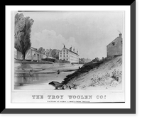 The Troy woolen cos., factory at albia" 2 1/2 miles from Troy N.Y.", Antique Print