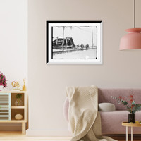 Historic Framed Print, Fire at Coney Island, 1911,  17-7/8" x 21-7/8"