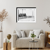 Historic Framed Print, Fire at Coney Island, 1911,  17-7/8" x 21-7/8"