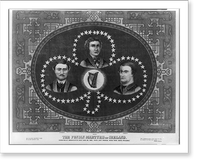 Vintage Americana Print - The fenian martyrs of Ireland, 1867