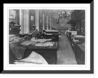 Designing room in the Navy Department, 1893.A. Castaigne. Classic, Historic Print