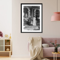 Historic Framed Print, [Immigrant family at Ellis Island. New York City. March 1917],  17-7/8" x 21-7/8"