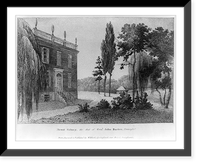 Mount Sidney, the seat of Genl. John Barker, Pennsylv'a.drawn, engraved & published by W. Birch, Springland near Bristol, Pennsylvania, Vintage Wall Art
