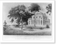 Sedgley, the seat of Mr. Wm. Crammond, Pennsylv'a.drawn, engraved & published by W. Birch, Springland near Bristol, Pennsylvania, Vintage Print