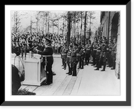 G&ouml;ring at dedication of anti-aircraft school at Wannsee, Germany, Antique Wall Art