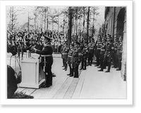 G&ouml;ring at dedication of anti-aircraft school at Wannsee, Germany, Antique Wall Art
