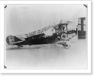 U.S. Army Air Service float displayed in Fiesta Parade at San Antonio, Texas. Dilapidated antique airplane with banner: The future Air Service without your support." 1921?" Timeless Wall Art Prin