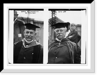 Historic Framed Print, Baron D'Estournelles De Constant and Seth Low,  17-7/8" x 21-7/8"