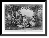 Home from the brook: the lucky fishermen, Antique Wall Art
