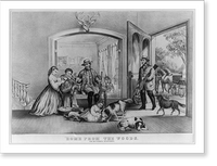 Home from the woods: the successful sportsmen, Vintage Poster