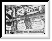 Historic Framed Print, Coney Island, A Free Show,  17-7/8" x 21-7/8"