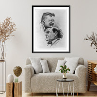 Theodore Roosevelt and William Jennings Bryan, Vintage Print