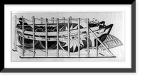 Paddle wheel mechanism of side-wheel steamer, Vintage Poster