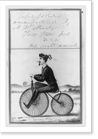 Historic Framed Print, Velocipede,  17-7/8" x 21-7/8"