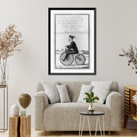 Historic Framed Print, Velocipede,  17-7/8" x 21-7/8"