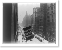 Flag, announcing lynching, flown from the window of the NAACP headquarters on 69 Fifth Ave., New York City Classic, Antique Print