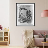 Historic Framed Print, The two Adams: 'It was my rib, Eve'.Knott.,  17-7/8" x 21-7/8" Historic Framed Print, The two Adams: 'It was my rib, Eve'.Knott.,  17-7/8" x 21-7/8"