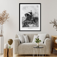 Historic Framed Print, Dan. E. Sickles, Maj. Genl., U.S.A.,  17-7/8" x 21-7/8"