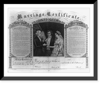 Historic Framed Print, Marriage certificate - 2,  17-7/8" x 21-7/8"