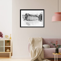 African American school building in South Boston, Va. Classic, Vintage Print