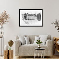 African American school building in South Boston, Va. Classic, Vintage Print