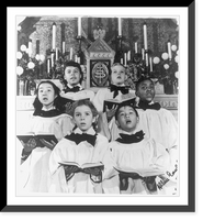NAACP Christmas card showing integrated children's choir Classic, Antique Print